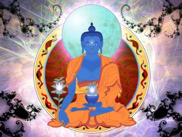 Medicine_Buddha_by_theeyethateats