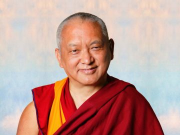 (15134_ud.psd) Portrait of Lama Zopa Rinpoche, 2007. Photo by John Berthold, retouching by David Zinn. This archival print is available through special order only. Please email Heart of the Moon Media for details (info@heartofthemoon.com).