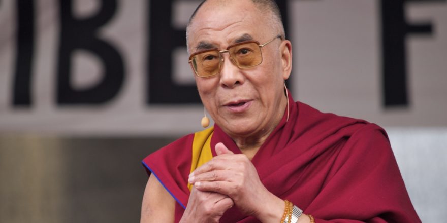 Der Dalai Lama zu Gast in Berlin. Großveranstaltung am Brandenburger Tor.